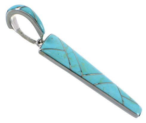 Genuine Sterling Silver and Turquoise Jewelry Pendant CX46228